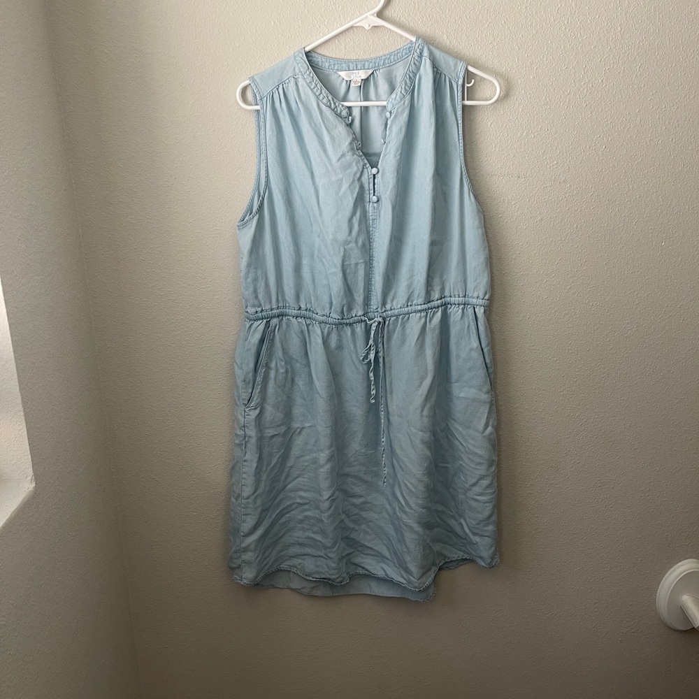 Time and Tru Sky Blue Sleeveless Mini Dress